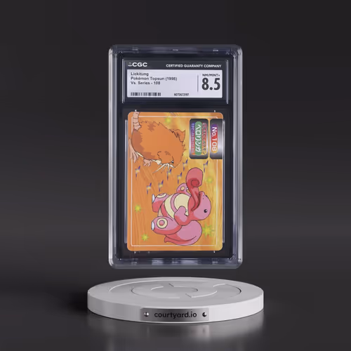 1997 (Two Pokémon) Vs. Series #108 Lickitung - (ã??ã??ã??)"Top" Logo on Back of Card (CGC 8.5 NM-MT+
