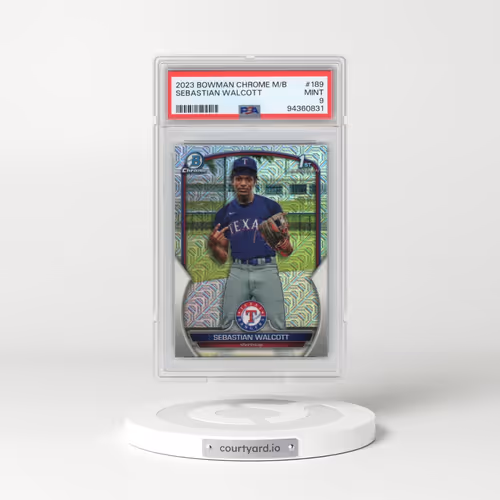 2023 Bowman Mega Box Chrome #189 Sebastian Walcott (PSA 9 MINT)