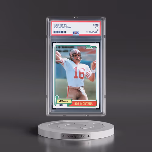 1981 Topps #216 Joe Montana (PSA 3 VG)