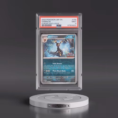 2023 Pokémon Obf EN-Obsidian Flames #130 Umbreon - Europe Exclusive (PSA 9 MINT)