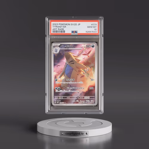 2023 Pokémon Sv2d-Clay Burst #079 Tyranitar - Art Rare (PSA 10 GEM MINT)
