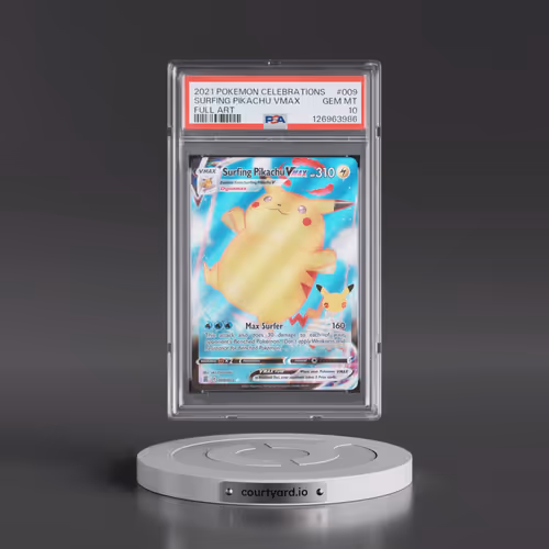 2021 Pokémon Celebrations #009 Surfing Pikachu Vmax - Full Art (PSA 10 GEM MINT)
