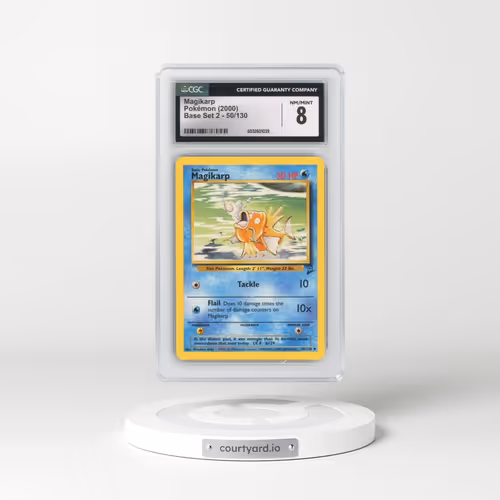 2000 Base Set 2 #50/130 Magikarp (CGC 8 NM-MT)