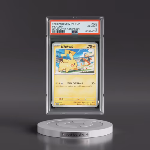 2023 Pokémon SV-P Promo #120 Pikachu - Gym Event Campaign (PSA 10 GEM MINT)