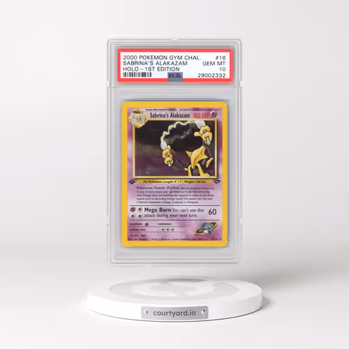 2000 Pokémon Gym Challenge #16 Sabrina's Alakazam - 1st Edition Holo (PSA 10 GEM MINT)