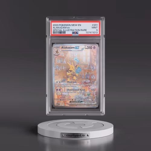 2023 Pokémon Mew EN-151 #201 Alakazam EX - Holo Special Illustration Rare (PSA 9 MINT)