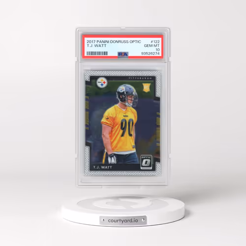 2017 Panini Donruss Optic #122 T.J. Watt (PSA 10 GEM MINT)