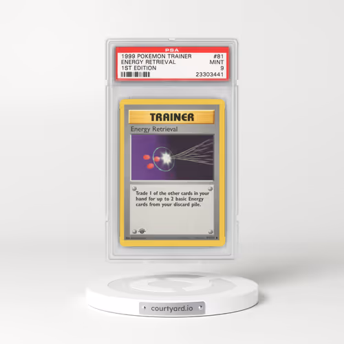 1999 Base Set #81 Energy Retrieval - 1st Edition (PSA 9 MINT)