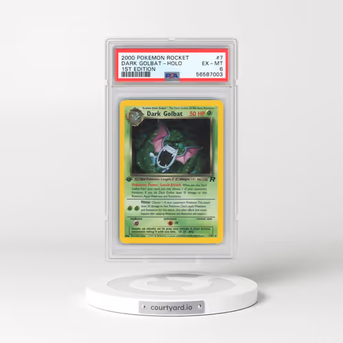 2000 Pokémon Rocket #7 Dark Golbat - 1st Edition Holo (PSA 6 EX-MT)