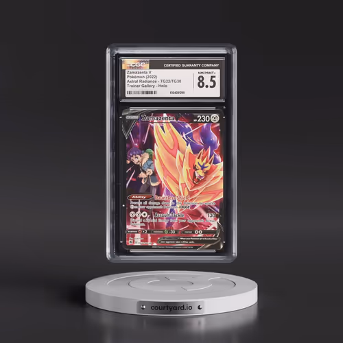 2022 Astral Radiance #TG22/TG30 Zamazenta V - Holo Character Rare (CGC 8.5 NM-MT+)