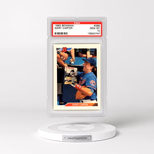 1992 Bowman #385 Gary Carter (PSA 10 GEM MINT)