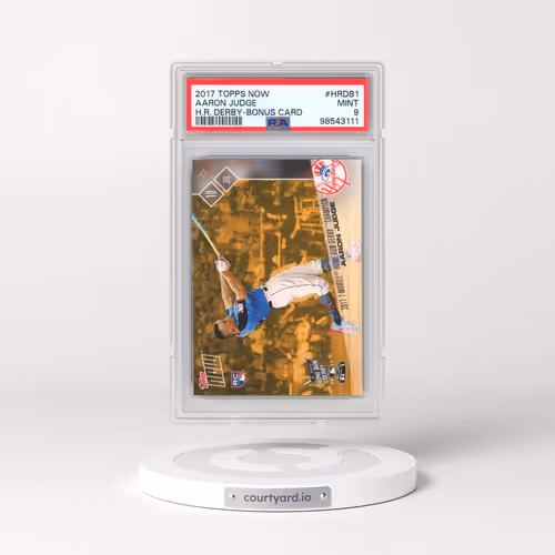 2017 Topps Now Home Run Derby #HRDB1 Aaron Judge - Bonus Card (PSA 9 MINT)