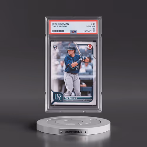 2022 Bowman #49 Cal Raleigh (PSA 10 GEM MINT)
