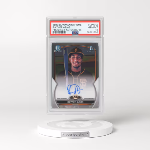 2023 Bowman Chrome Prospect Autographs #CPARA Rayner Arias (PSA 10 GEM MINT)