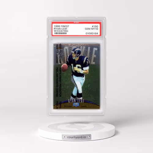 1998 Finest #150 Ryan Leaf - w/Coating (PSA 10 GEM MINT)