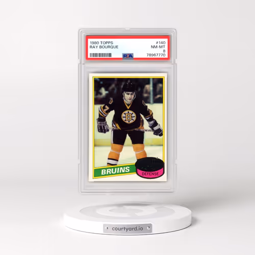 1980 Topps #140 Ray Bourque (PSA 8 NM-MT)