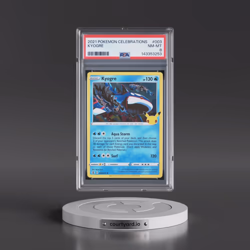 2021 Pokémon Celebrations #003 Kyogre (PSA 8 NM-MT)