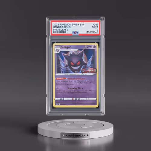 2022 Pokémon Swsh Black Star Promo #241 Gengar - Holo Prerelease (PSA 9 MINT)