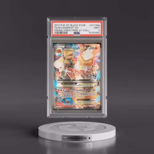 2017 Pokémon XY Black Star Promo #XY198a M Camerupt EX - Holo Full Art Premium Trainer XY Collection