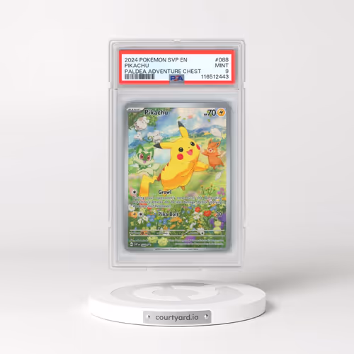 2024 Pokémon Svp EN-SV Black Star Promo #088 Pikachu - Paldea Adventure Chest (PSA 9 MINT)