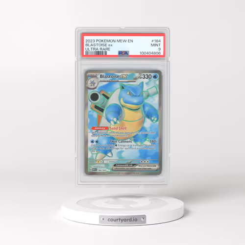 2023 Pokémon Mew EN-151 #184 Blastoise EX - Holo Ultra Rare (PSA 9 MINT)