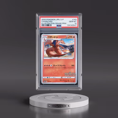 2020 Pokémon S Promo #143 Charizard - Illustration Grand Prix (PSA 10 GEM MINT)