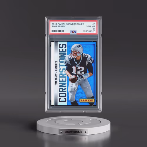 2013 Panini Cornerstones #5 Tom Brady (PSA 10 GEM MINT)