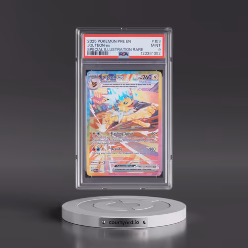 2025 Pokémon Pre EN-Prismatic Evolutions #153 Jolteon EX - Holo Special Illustration Rare (PSA 9 MIN