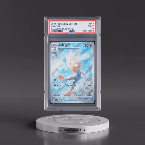 2024 Pokémon Scr EN-Stellar Crown #147 Raboot - Illustration Rare (PSA 9 MINT)