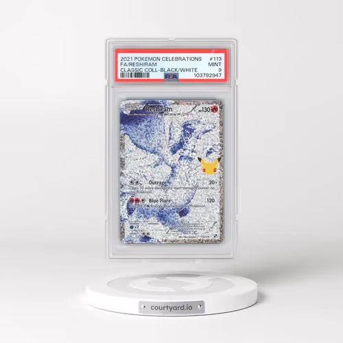 2021 Pokémon Celebrations Classic Collection #113 Reshiram - Full Art (PSA 9 MINT)