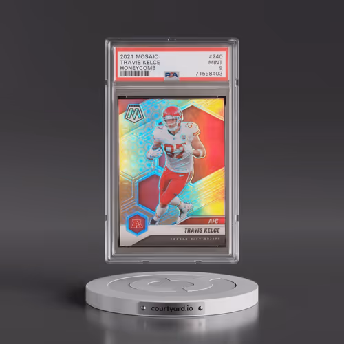 2021 Panini Mosaic #240 Travis Kelce - Honeycomb (PSA 9 MINT)