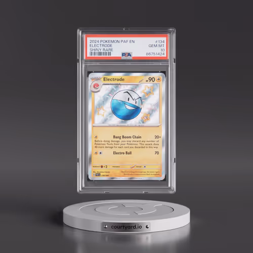 2024 Pokémon Paf EN-Paldean Fates #134 Electrode - Shiny Rare (PSA 10 GEM MINT)