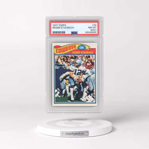 1977 Topps #45 Roger Staubach (PSA 8 NM-MT)