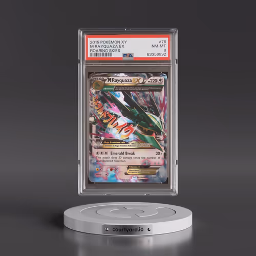 2015 Pokémon XY Roaring Skies #76 M Rayquaza EX - Holo (PSA 8 NM-MT)