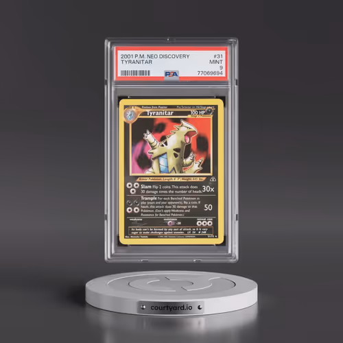 2001 Pokémon Neo Discovery #31 Tyranitar (PSA 9 MINT)