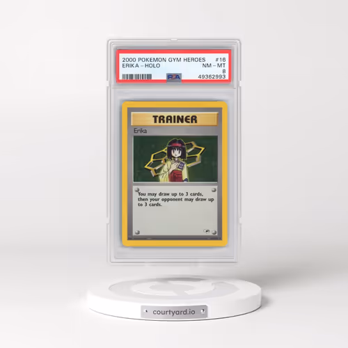 2000 Pokémon Gym Heroes #16 Erika - Holo (PSA 8 NM-MT)