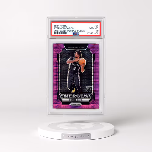 2024 Panini Prizm Emergent #29 Stephon Castle - Purple Pulsar (PSA 10 GEM MINT)