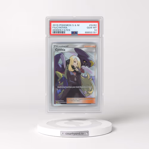 2019 Pokémon Sun & Moon Hidden Fates #SV82 Cynthia - Full Art (PSA 10 GEM MINT)