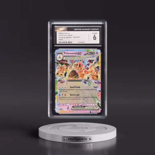 2024 Pokémon Ssp EN-Surging Sparks #091 Palossand EX - Holo (CGC 6 EX-NM)