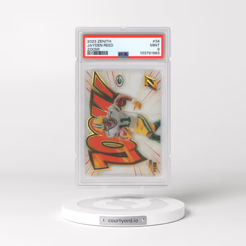 2023 Panini Zenith Zoom! #34 Jayden Reed (PSA 9 MINT)