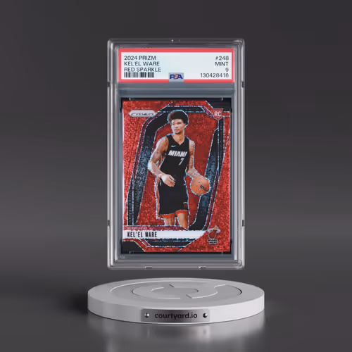 2024 Panini Prizm #248 Kel'El Ware - Red Sparkle (PSA 9 MINT)