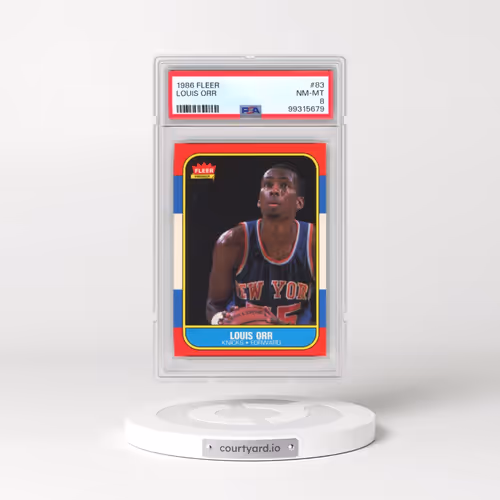 1986 Fleer #83 Louis Orr (PSA 8 NM-MT)