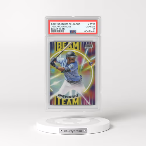 2022 Topps Stadium Club Chrome Beam Team #BT19 Julio Rodriguez (PSA 10 GEM MINT)