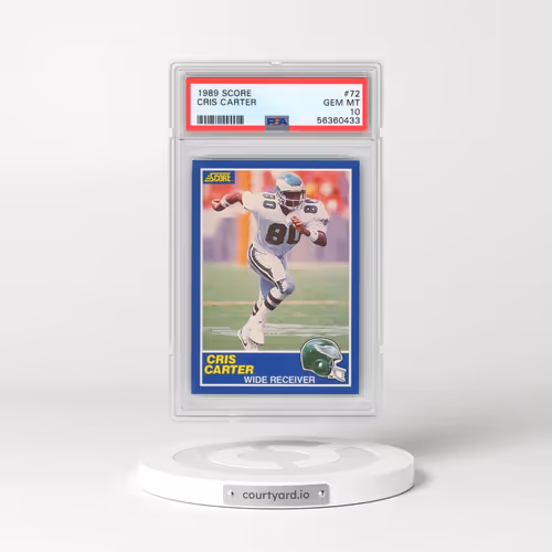 1989 Score #72 Cris Carter (PSA 10 GEM MINT)