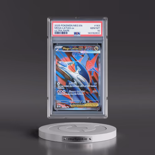 2025 Pokémon Meg EN-Mega Evolution #163 Mega Latias EX - Holo Ultra Rare (PSA 10 GEM MINT)
