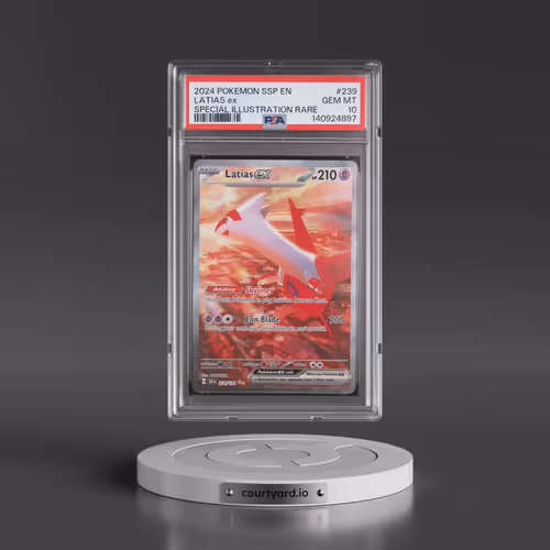 2024 Pokémon Ssp EN-Surging Sparks #239 Latias EX - Holo Special Illustration Rare (PSA 10 GEM MINT)