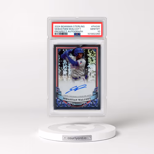2024 Bowman Sterling Prospect Autographs #PASW Sebastian Walcott (PSA 10 GEM MINT)