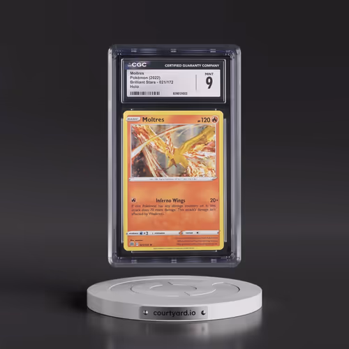 2022 Brilliant Stars #021/172 Moltres - Holo (CGC 9 MINT)