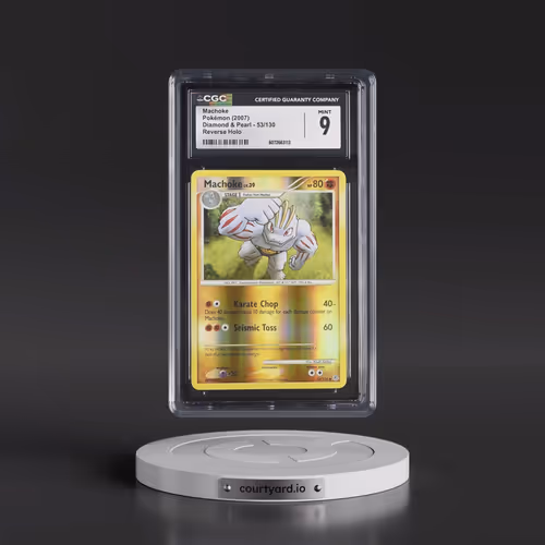 2007 Diamond & Pearl #53/130 Machoke - Reverse Holo (CGC 9 MINT)