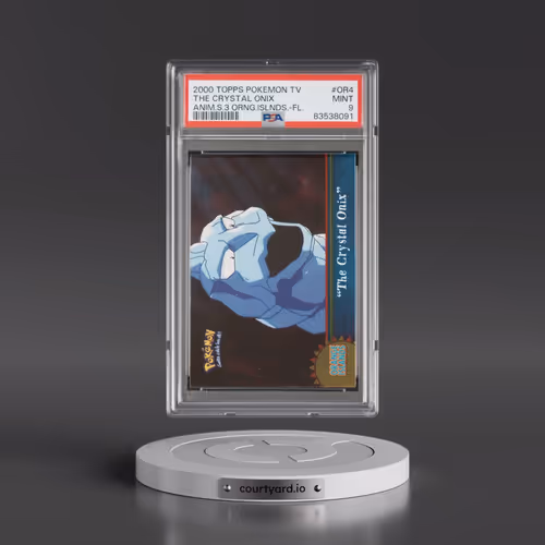2000 Topps Pokémon TV Animation Series 3 Orange Islands #OR4 The Crystal Onix - Foil (PSA 9 MINT)